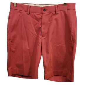 NWT Brooks Brothers Chino Shorts Mens W32 Coral Red‎ Wrinkle Resistant 9" Inseam